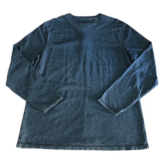 FAHERTY MEN’S BLUE COTTON LONG SLEEVE HENELY SHIRT SIZE XL - Picture 2 of 7